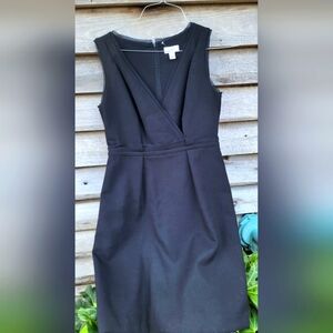 Ann Taylor Black Sleeveless V-Neck Midi Dress-6
